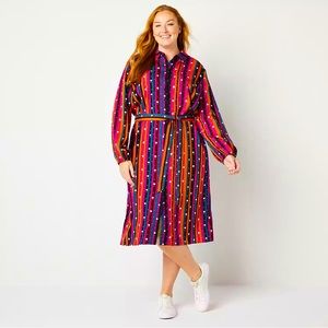 Long Sleeve Plus Dress